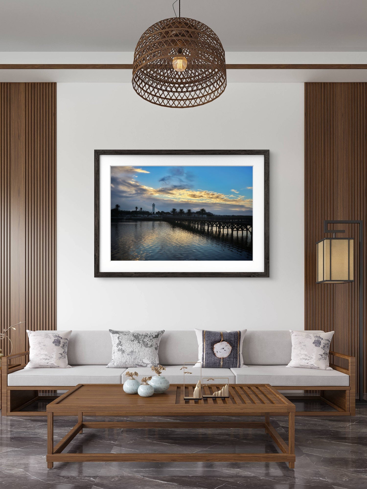 Harbour Lighthouse – Tranquil Coastal Wall Art | Photography | Fine Art Prints | Framed Metal Decor Art