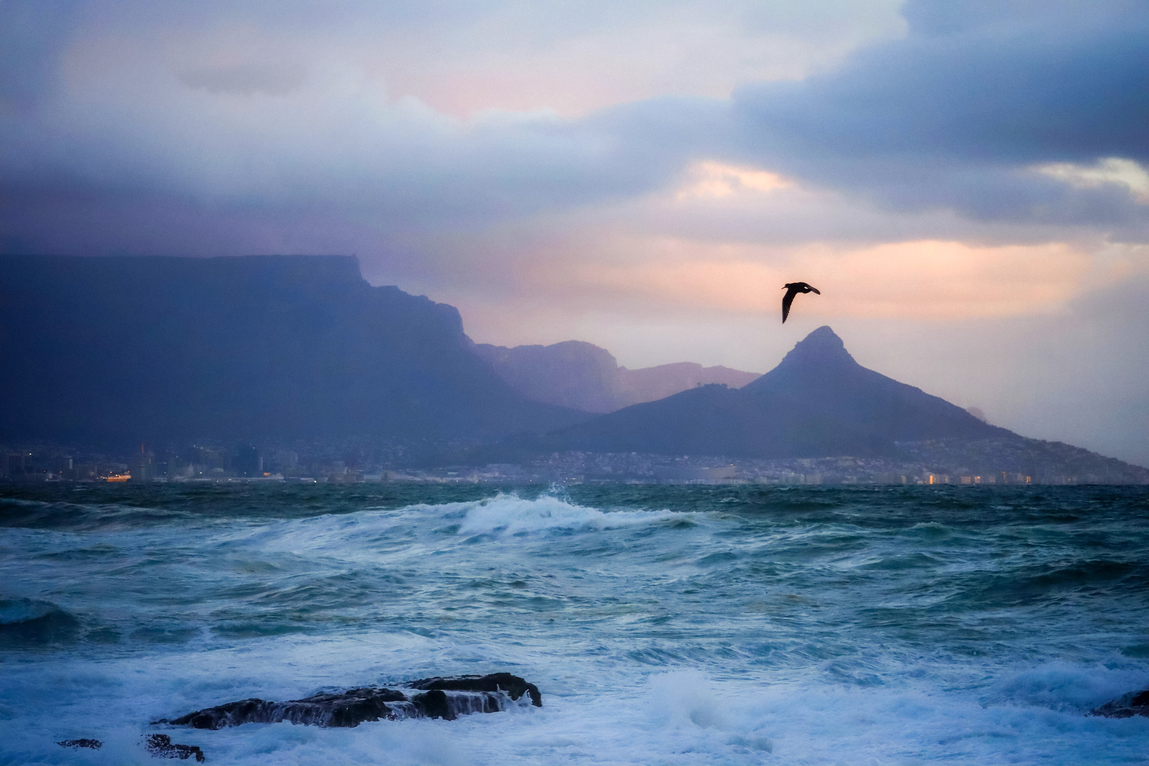 Wild Atlantic Shore — Stormy Seascape with Breaking Waves, Cape Peninsula
