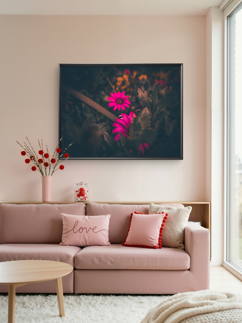 Twilight Bloom Fine Art Print | Photography | Moody Abstract Wall Art | Perspex Decor Print with Frame