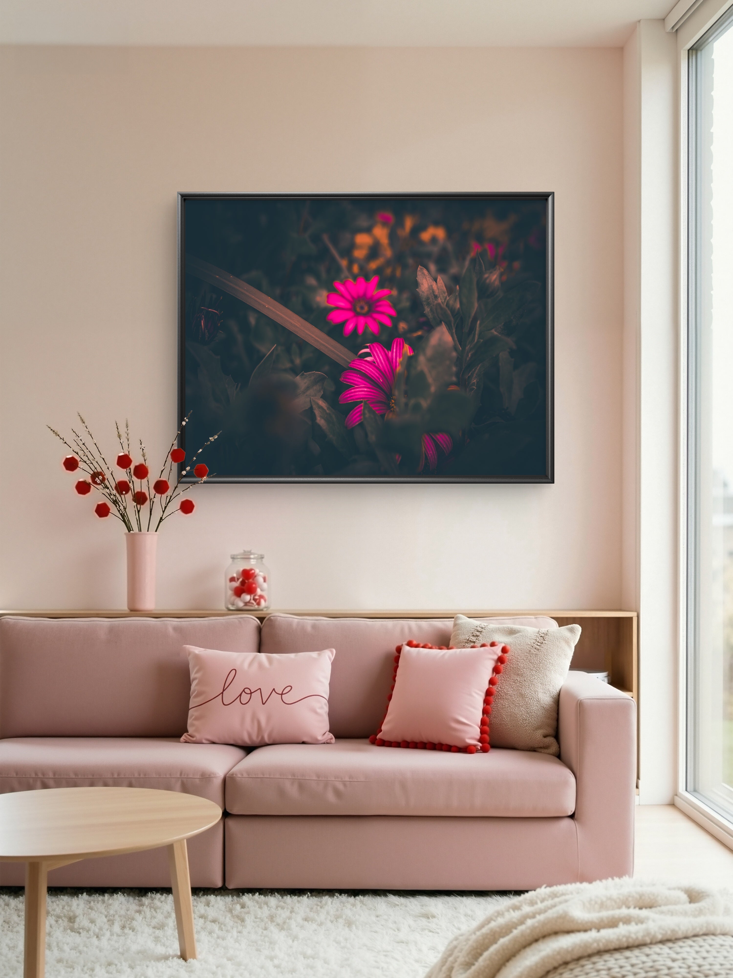 Twilight Bloom Fine Art Print | Photography | Moody Abstract Wall Art | Perspex Decor Print with Frame