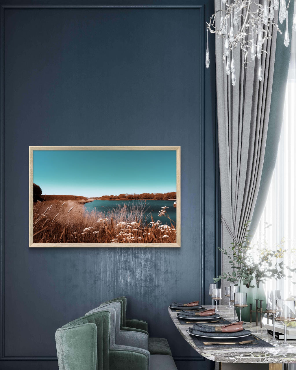 Teal Waterscape | Photography Wall Art | Fine Art Print | Stretched Canvas